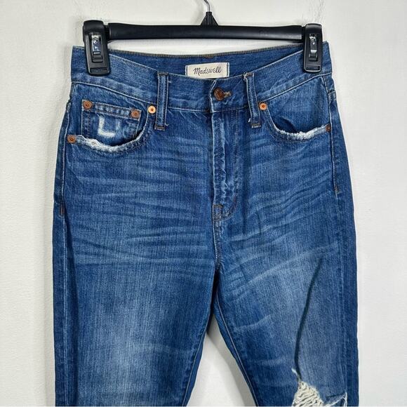 Madewell Size 25 The Perfect Summer Jean Destructed Edition Style#H5823 - Picture 6 of 11